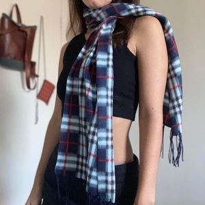 blue plaid scarf 🧣